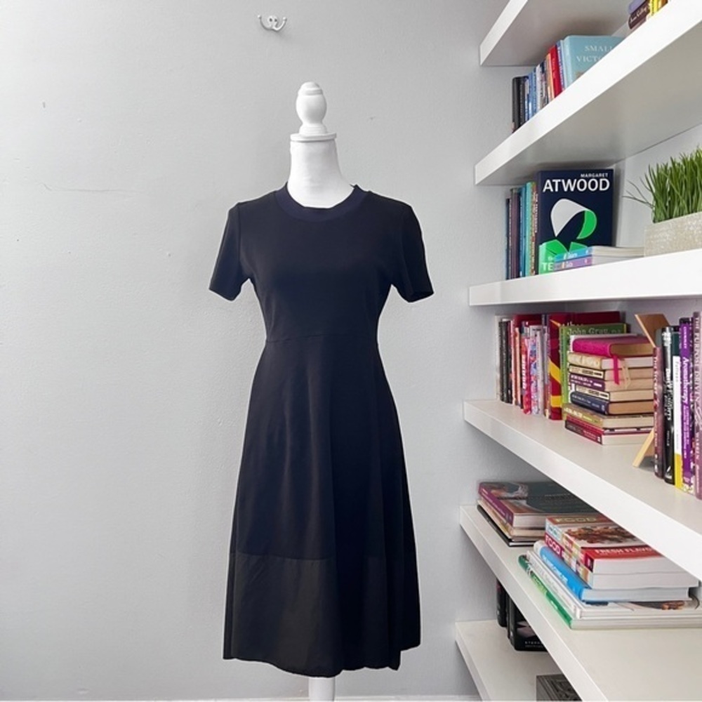 COS A-Line Black and Navy Dress Size small